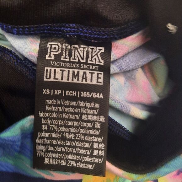 VS PINK Ultimate High Waist Tropical Mesh Leggings - Picture 3 of 6